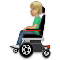 Man in Motorized Wheelchair- Medium-Light Skin Tone emoji on LG
